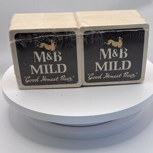 M&B Mild "GOOD HONEST BEER" Vintage BEER MAT coaster collectible